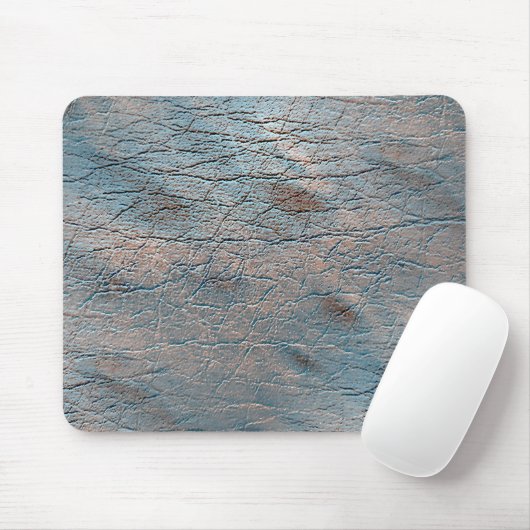 Gray and tan leather stained with some satin hue  マウスパッド (マウス)