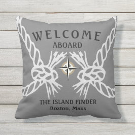 Gray and Whiteという船名でようこそ アウトドアクッション