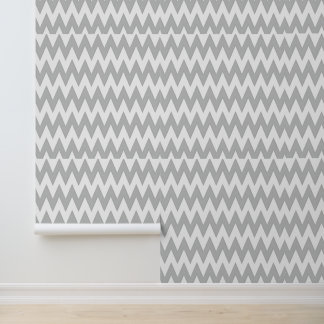 Gray and white Chevron Pattern  壁紙