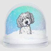Gray and White Goldendoodle  (正面)