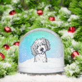 Gray and White Goldendoodle  (クリスマス)