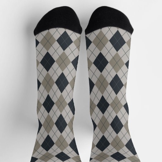 Gray Argyle  ソックス (上部)