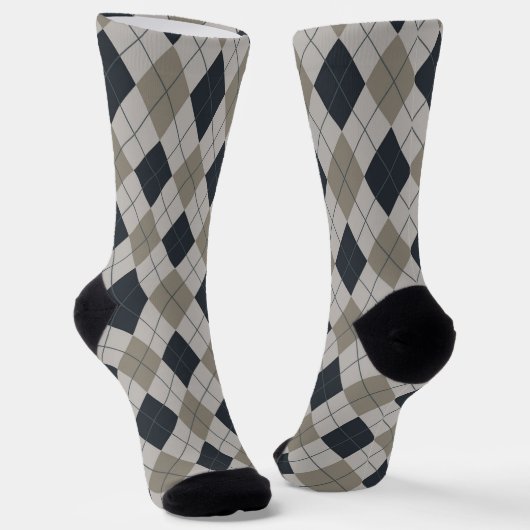 Gray Argyle  ソックス (傾斜あり)