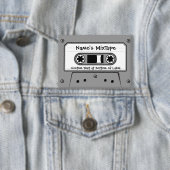 Gray Audio Cassette Tape 缶バッジ (インサイチュ)