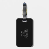 GRAY/BLACKの"氏及び夫人"シックな荷物TAG_ ラゲッジタグ (裏面縦)