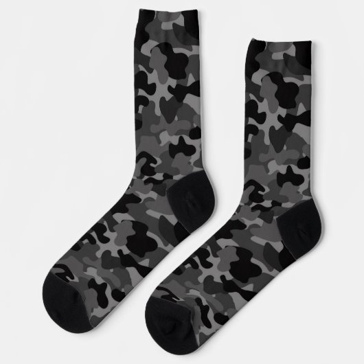 Gray Black Camo ソックス (左)