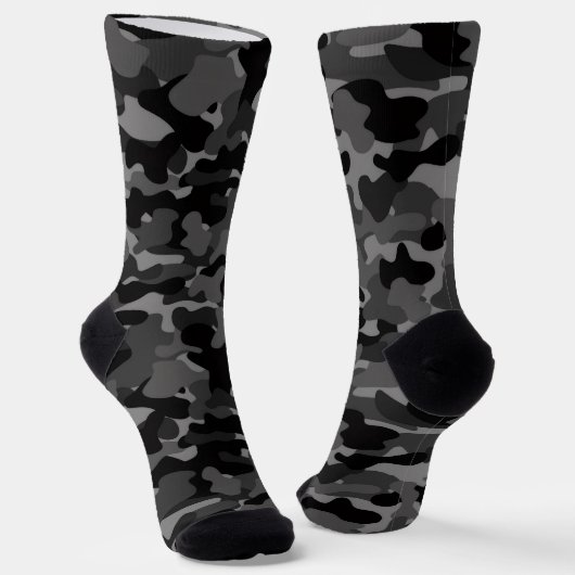 Gray Black Camo ソックス (傾斜あり)