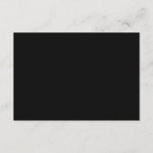 Gray Black Modern Minimalist Simple Serif Font エンクロージャーカード (裏面)