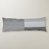 Gray, Black, White Stripes ボディピロー (裏面)