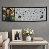 GRAY & BLK 2026 | Graduation Banner with Photo 横断幕