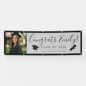 GRAY & BLK 2026 | Graduation Banner with Photo 横断幕 (横)