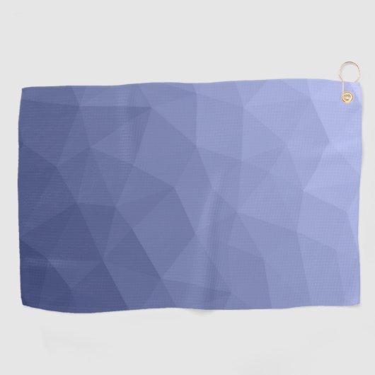 Gray Blue gradient geometric mesh pattern ゴルフタオル (横)