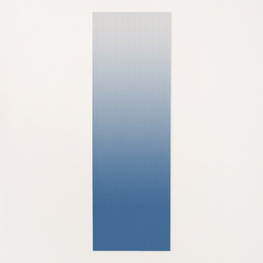 Gray Blue Gradient Yoga Mat ヨガマット (正面)