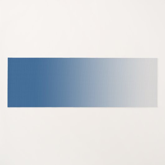 Gray Blue Gradient Yoga Mat ヨガマット (正面(横))