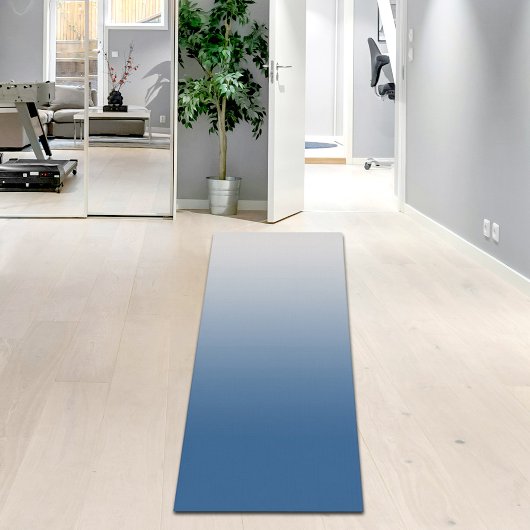 Gray Blue Gradient Yoga Mat ヨガマット