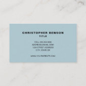 Gray Blue HVAC Standard、3.5インチx 2.0インチ名刺 名刺 (裏面)