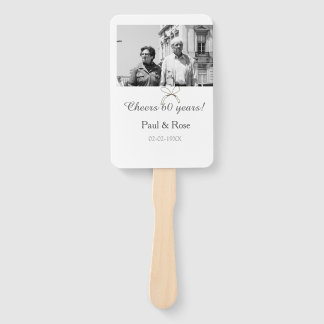 Gray bow cheers to 60 years anniversary wedding  ハンドファン