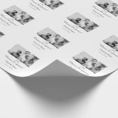 Gray bow cheers to 60 years anniversary wedding  ラッピングペーパー (角)