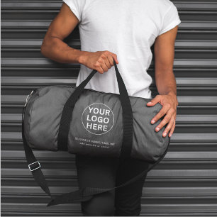 Gray Branded Business Logoプロモーションスワッグ ダッフルバッグ