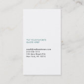 GRAY Business CardのBLOGGER 名刺 (裏面)