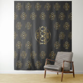 Gray Business Logo Step & Repeat Backdrop Banner タペストリー (インサイチュ)