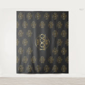Gray Business Logo Step & Repeat Backdrop Banner タペストリー (正面)
