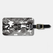 Gray camouflage pattern ラゲッジタグ (正面横)