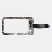 Gray camouflage pattern ラゲッジタグ (裏面横)