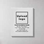 Gray Canvas Print上のビジネスブランド キャンバスプリント (正面)