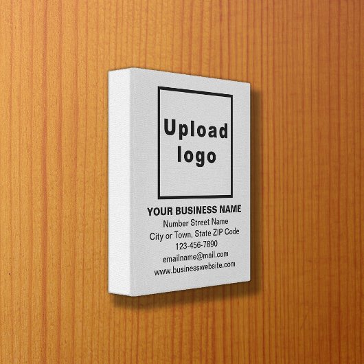 Gray Canvas Print上のビジネスブランド キャンバスプリント