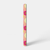 Gray Cat Reaching for Flowers Samsung Galaxy Case Galaxyケース (左側面)
