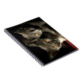 Gray Cats Photo Notebook （80ページB&W） ノートブック (右側)