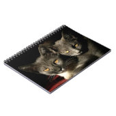 Gray Cats Photo Notebook （80ページB&W） ノートブック (左側)
