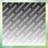 Gray (changeable color) Ombre & Text Pattern ウィンドウサイン (シート3)