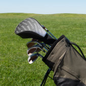 Gray (changeable color) Ombre & Text Pattern ゴルフヘッドカバー (インサイチュ)