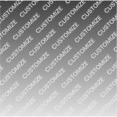 Gray (changeable color) Ombre & Text Pattern シール (正面)