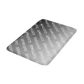 Gray (changeable color) Ombre & Text Pattern バスマット (アングル)
