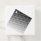 Gray (changeable color) Ombre & Text Pattern フェイバータグ (インサイチュ)