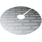 Gray (changeable color) Ombre & Text Pattern ブラッシュドポリエステルツリースカート (アングル)