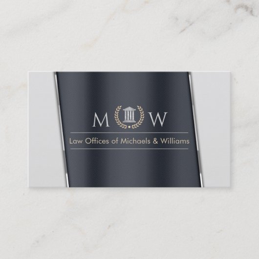 Gray/Charcoal Corporate 名刺 (正面)