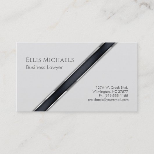 Gray/Charcoal Corporate 名刺 (裏面)