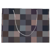 Gray Color Checkerboard ラージペーパーバッグ (裏面)