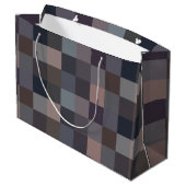 Gray Color Checkerboard ラージペーパーバッグ (裏面アングル)