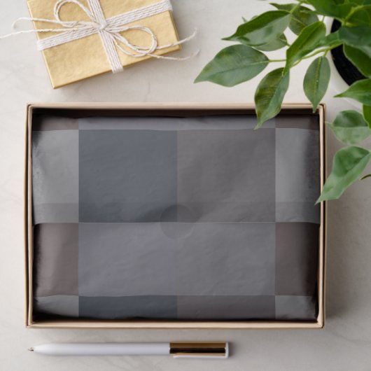 Gray Color Checkerboard 薄葉紙 (ギフト)