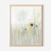 Gray Contemporary Elegant Abstract Art Poster ポスター