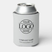 Gray Custom Business Logo Double Sided Promotional 缶クーラー (缶裏面)