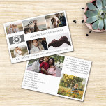 Gray Custom Text Your Logo 8 Photos Collage チラシ<br><div class="desc">Elegant and clean marketing flyer for a professional photographer personalized with your photos, logo, contact information, and custom text. Add six photos to the cover, along with your logo, business name, and website and number. On the other side, add more contact info, two more photos, and a custom text about...</div>