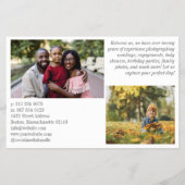 Gray Custom Text Your Logo 8 Photos Collage チラシ (裏面)