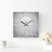 Gray Dandelion写真31 スクエア壁時計 (ホーム)