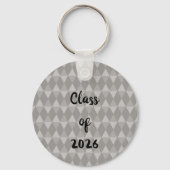 Gray Diamond Pattern キーホルダー (裏面)